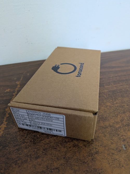 Torucord 65W USB-C Laptop Power Adapter – 10-Unit Bulk Lot
