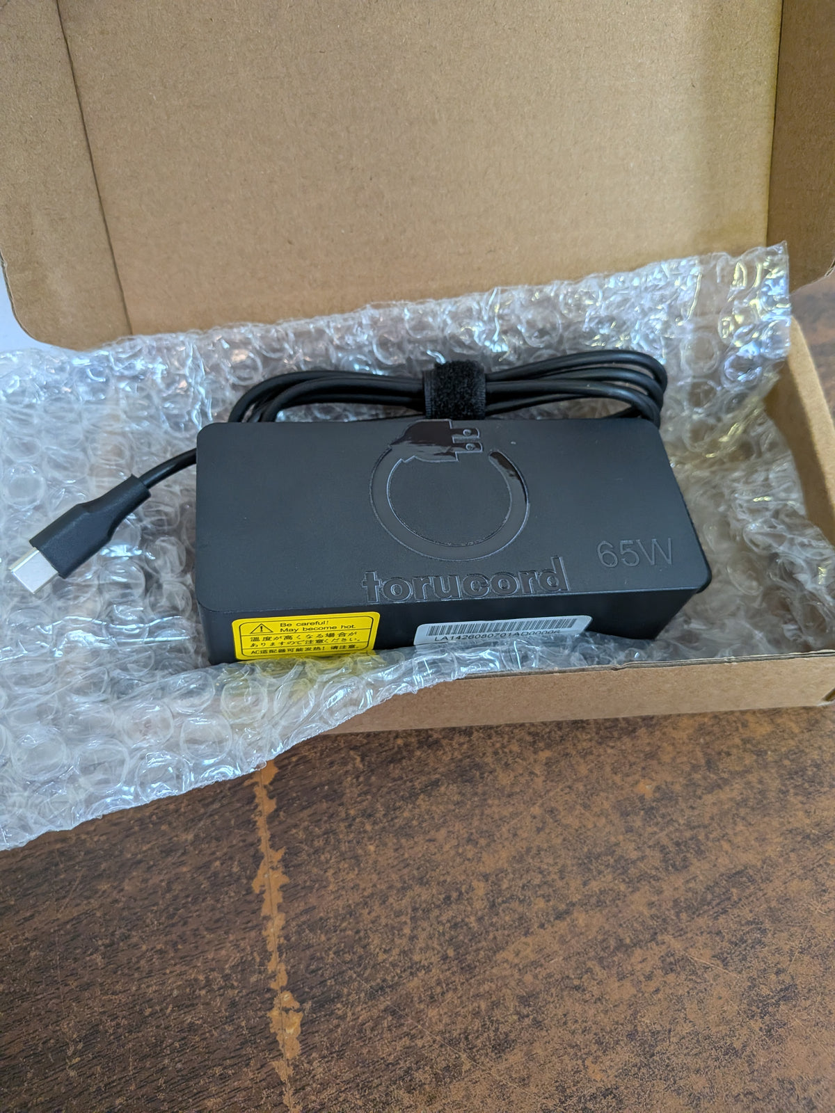 Torucord 65W USB-C Laptop Power Adapter – 10-Unit Bulk Lot